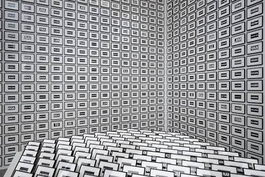 Work by Allan McCollum