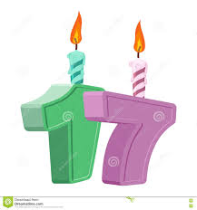 La niña y su hermana gemela cumplieron los 11 años el pasado viernes. 17 Anos De Cumpleanos Numero Con La Vela Festiva Para La Torta Del Dia De Fiesta Ilustracion Del Vector Ilustracion De Enhorabuena Edad 81156443