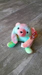 Sammy Tie Dyed Bear Rare Collectible Vintage Original Ty Beanie Baby Tag Errors Guys Girls Boys Sosa Birthday Easter Christmas Hanukkah Gift Hanukkah Gifts Birthday Wishes For Him Baby Beanie