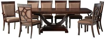 Orle dining 9 pc set (dining table & 6 side chairs & 2 arm chairs), created for macy's. 247shopathome Dining Room Sets 9 Piece Brown Buy Online In Burkina Faso At Burkinafaso Desertcart Com Productid 5538598