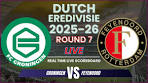 Groningen vs Feyenoord Live Scores | 2025-26 Eredivisie ... - YouTube