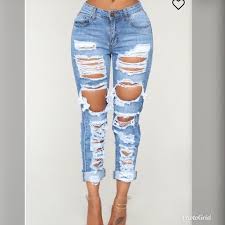 Fashion Nova Distressed Jeans Front And Back Distressed Boyfriend Jeans Fashion Nova Jeans Boyfri Cute Ripped Jeans Distressed Denim Jeans Ripped Jeans Outfit
