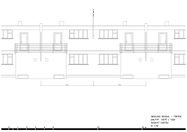 Sieto I Ansicht Garten M50 A3 Walter Gropius Project Site Floor Plans