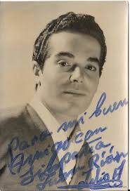 f35442 julio aleman autografo foto de epoca