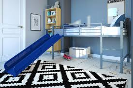Surrounded by lights, bohemian style sheets, and a guitar, this would be a perfect hideout for a teenager. Dhp Junior Loft With Slide White With White Slide Walmart Com Walmart Com