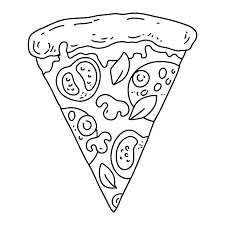 Desenho De Fatia De Pizza Para Colorir Para Imprimir E Online