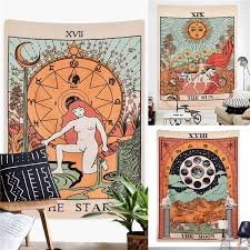 Please add cold water with mild detergent. The Star And Sun Moon Wall Tapestry Constellation Tapestry Psychedelic Tapestry Wall Hanging Tarot Flag Tapestry Art Home Wall Decoration Wish Hippie Mandala Tapestry Tapestry Art Psychedelic Tapestry