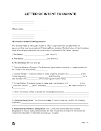 All the best to you for reaching towards your goal and making your dreams come true. Free Letter Of Intent To Donate Word Pdf Eforms