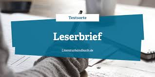 Check spelling or type a new query. Textsorte Leserbrief Wie Schreibe Ich Einen Leserbrief