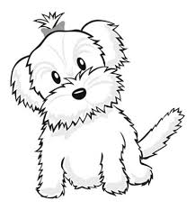 Cute Puppy Coloring Pages For Kids Tatuagem De Patinhas Riscos Para Pintura Estampas