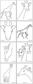 It is traditionally considered to be one species, giraffa camelopardalis, with nine subspecies. Free Printable Giraffe Outlines Templates The Artisan Life