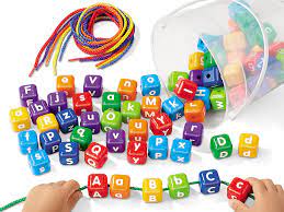 Easily add value and personalize designs with sterling silver fancy champagne font . Giant Alphabet Beads At Lakeshore Learning