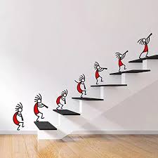 Buy Destudio Kokopelli Red Band Wall Sticker Pvc Vinyl Film 110 Cm X 75 Cm X 0 01 Online At Low Price Mural Wall Art Wall Sticker Design Diy Wall Painting