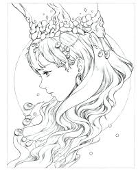 Download Portrait Coloring Book Mystica Coloring Book Art Coloring Books People Coloring Pages