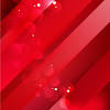 Red modern plastic chair isolated on a white background. 3