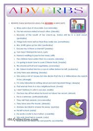 Adverbs Adverbs Adverbs Worksheet Adverbial Phrases