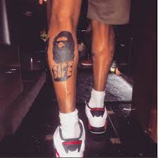 The earliest of the chris brown tattoos, inked when he was very young, shows a face of jesus. Chris Brown Gets Three New Leg Tattoos Hiphopmyway Chris Brown Chris Brown Tattoo Leg Tattoos