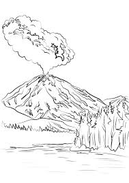 Hot lava and volcanic gases begin to emerge from the crater. Volcano Coloring Pages 100 Images Free Printable