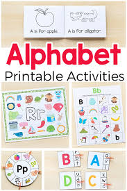 Printable full page letters of the alphabet. Alphabet Printables And Activities For Preschool And Kindergarten
