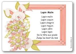Comptine Lapin Malin Paroles Illustrees Lapin Malin A Imprimer Comptines Comptine Lapin Bricolage Printemps Maternelle