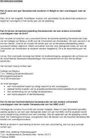 Om Toegang Te Kunnen Krijgen Tot De Opleiding Geneeskunde Dien Je Te Voldoen Aan Onderstaande Toelatingseisen Pdf Free Download