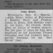 Obituary for John Healy