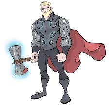 Drewtoon Thor Avengers Infinity War Illustrated By Me How to draw thor with his stormbreaker from the avengers. drewtoon thor avengers infinity