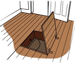 I need to be able to lift it and it will be cut it in half, inserting flush to deck handles on both doors, under the center of the doors a 2×4 or 2×6 with hangars each end so when the door is closed it rests on center beam so. Trapdoors Build