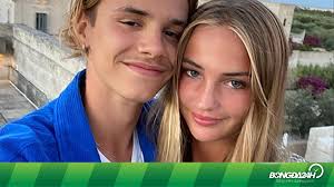 Cậu hai Romeo Beckham mặn nồng bên bạn gái người mẫu