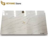 Supply 2cm White Calacatta Quartz Slab in Stock NT408 ...