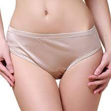 Knitted Pure Silk Women Panties[USS] Beige at Amazon Women's Clothing store