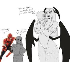 Morrigan Aensland :: darkstalkers :: games :: Spider Man :: Marvel ::  fandoms :: Mary Jane Watson :: marvel vs. capcom :: CupperEXE :: artist -  JoyReactor