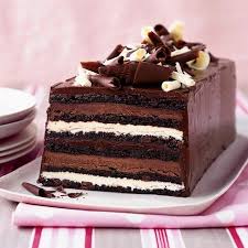 Chocolate Truffle Layer Cake Recipe Recipe Desserts Layer Cake Recipes Chocolate Desserts