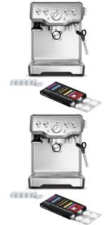 11 operating your breville product before first use machine preparation remove and discard all labeling and packaging materials attached to your espresso machine. Breville Bes840xl Infuser Espresso Machine With Bonus Filters And Cleaning Tablets