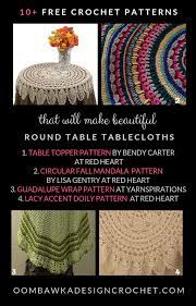 Crochet lace tablecloth pattern by mondo tsk. Free Crochet Patterns For Round Table Tablecloths Oombawka Design Crochet