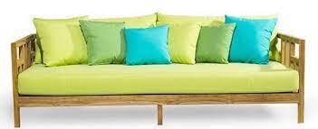 Outdoor couch on pinterest | diy garden furniture, pallet sofa and. Casa Padrino Luxury Solid Wood Garden Sofa Natural Light Green 220 X 94 X H 65 Cm Weatherproof Teak Sofa With Pillows Garden Patio Furniture Luxury Quality