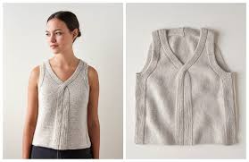 Marled cardigan free knitted pattern. Criss Cross Sleeveless Top Free Knitting Pattern Knitting Pattern