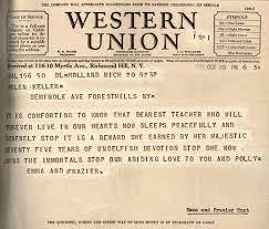 Telegram from Emma and Frazier Hunt | Description: Western U… | Flickr