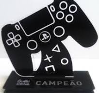 Troféu de acrílico com adesivo personalizado para Games TP14 - dlaser