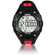 Indigi Waterproof Bluetooth 40 Xwatch Callsms Notification Stopwatch Pedometer 1 Year Battery Red Vis Waterproof Bluetooth Smart Watch Watch For Iphone