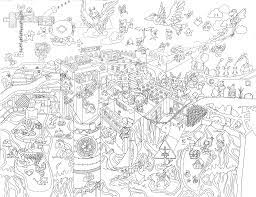 Here are some pages of kirby and his friends to help let your imagination go wild! My Favorite Nintendo Games Coloring Page Drawn With Fine Liners A2 Size Coloring Pages Landscape Coloring Pages Mario Coloring Pages
