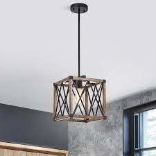 Shop Leyla Matte Black 1 Light Open Metal Cage Pendant Light Overstock 32002963