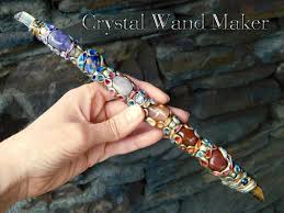 Chakra Healing Crystal Wand Crystal Wand For Chakra Healing Etsy Crystal Wand Wands Chakra Healing Crystals