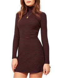Vestito in jersey manica lunga di colore grigio a righe rosse con stampa gommata sul davanti e gonna sfoggia vestito combinato a righe. Come Indossare E Abbinare Un Vestito A Righe Orizzontali 133 Outfit Lookastic