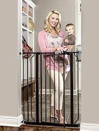 Amazon Com Regalo Easy Step Extra Tall Walk Thru Baby Gate Bonus Kit Includes 4 Inch Extension Kit 4 Pack Of Pressure Mount Kit And 4 Pack Of Wall Cups And Mounting Kit Black