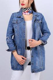 59 95 Tl Mavi Bayan Boy Friend Kot Ceket 12839b Modamizbir Kot Ceket Kot Elbiseler Kotlar