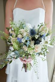 Wild Flower Bouquet Without Roses And In More Green And White Blue Wedding Flowers Wedding Flowers Wildflowers Spring Wedding Bouquets