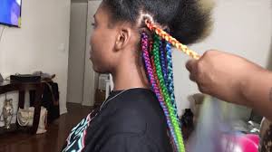 You didn't think there was only one way to rock rainbow hair, did you? Rainbow Box Braids Youtube
