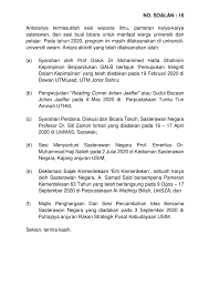 Memoir perjuangan politik syed husin ali (part 2/2). 20201104 P14m3p2 Soalan Lisan 16 Pdf Parliamentary Documents