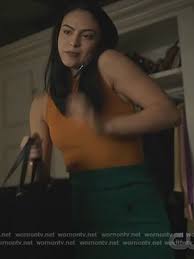 Veronica's navy checked sweater on riverdale. Riverdale Outfits Fashion Wornontv Clothes Wardrobe On The Cw S Riverdale